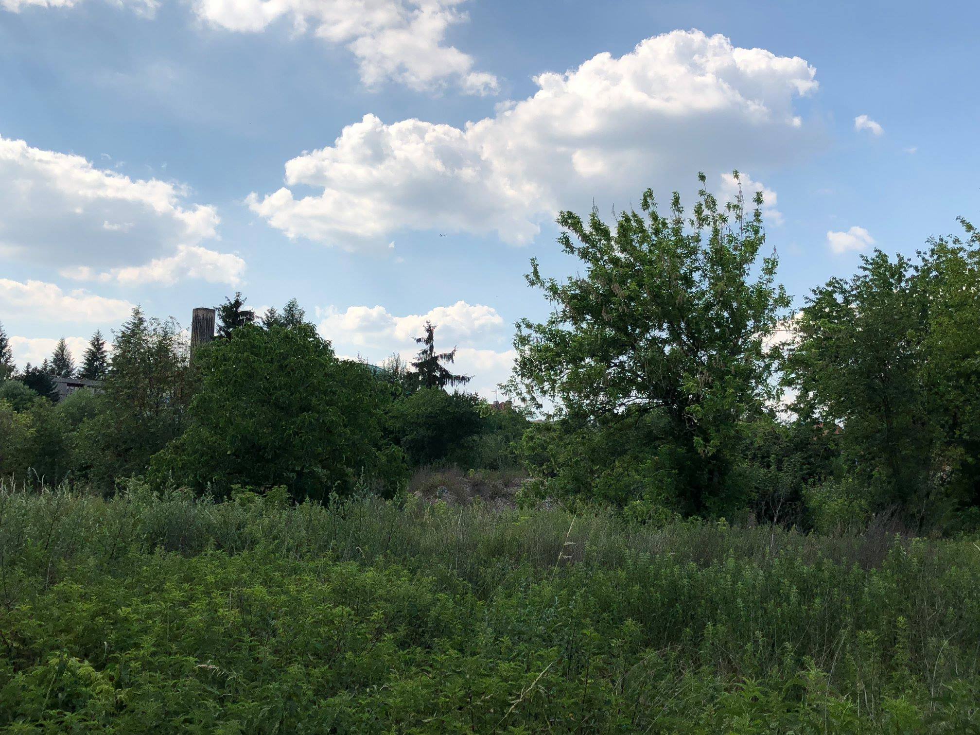 Brandýs - Východní část pozemku mezi Penny a nemocnicí